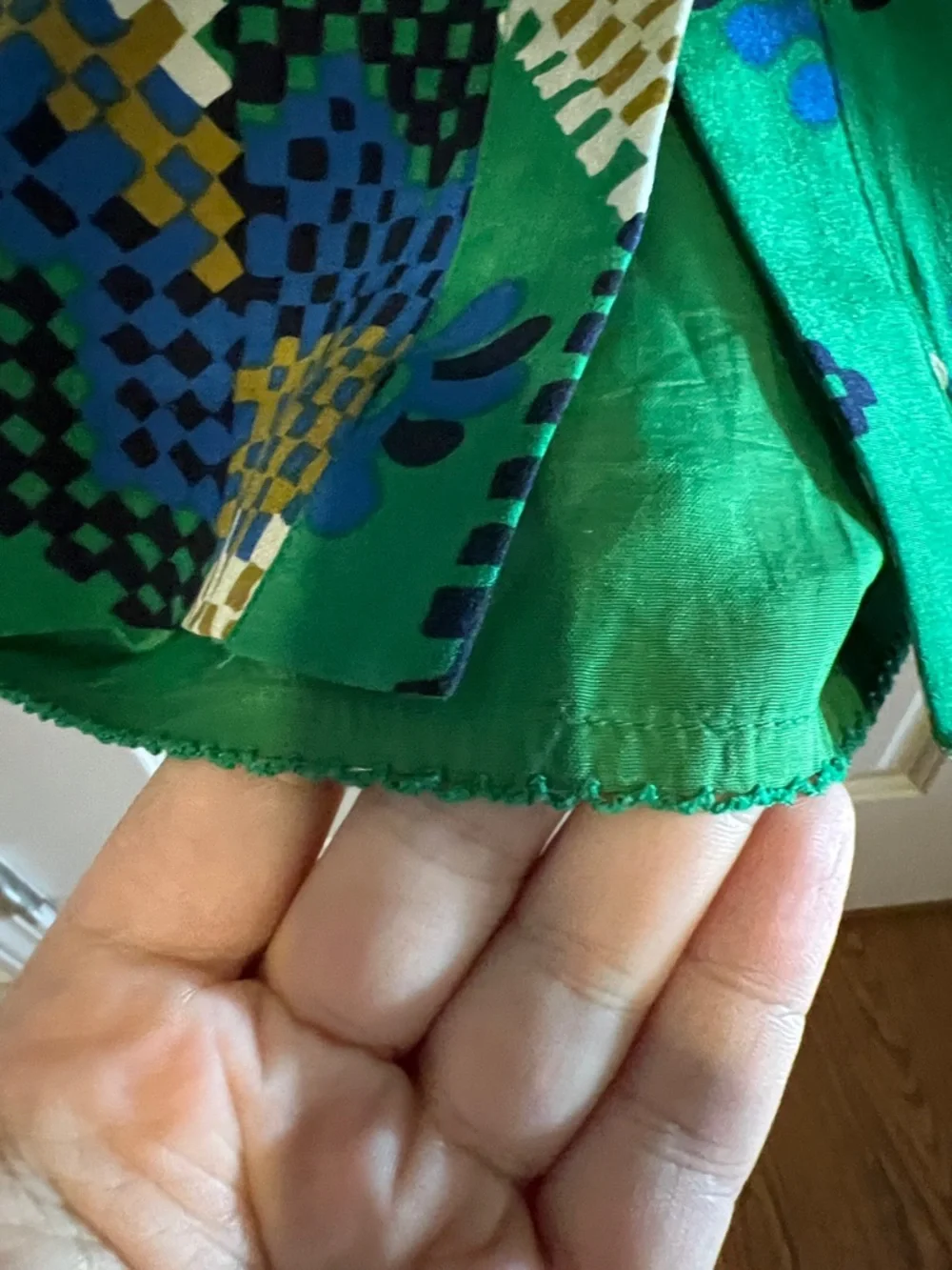 ANTHROPOLOGIE Moulinette Soeurs Silk Rainforest Morning Shirt Dress - Picture 8 of 9